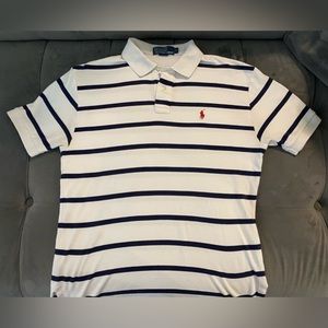 Men small white Polo Shirt used
